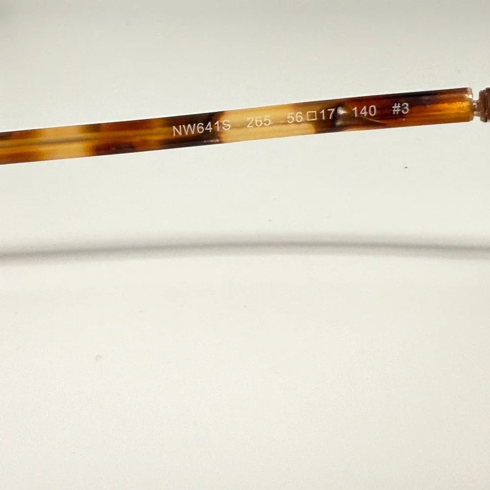 Nine West Sunglasses NW641S 265 Clear Tortoise Rose Gold 56-17-140
